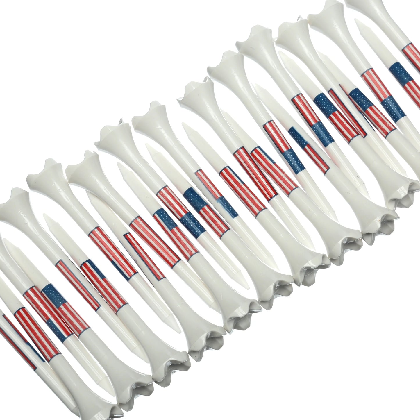 Pride Performance Golf Tees, Low-Resistance Head for Golf, Longer Drives, Enhanced Stability Plastic Flag Golf Tee, 2.75", 25 Count