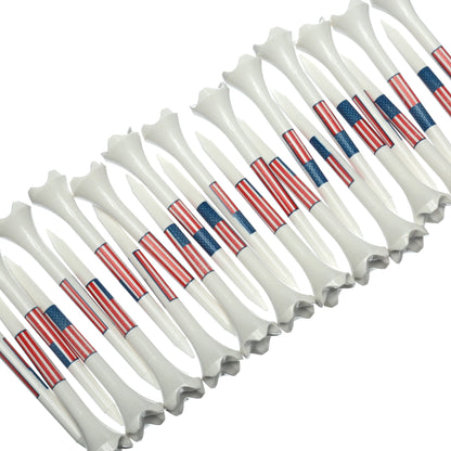 Pride Performance Golf Tees, Low-Resistance Head for Golf, Longer Drives, Enhanced Stability Plastic Flag Golf Tee, 2.75", 25 Count