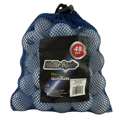 Recycled Golf Balls, Assorted Colors, 48 Pack, Ionomer