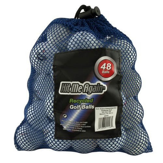 Recycled Golf Balls, Assorted Colors, 48 Pack, Ionomer