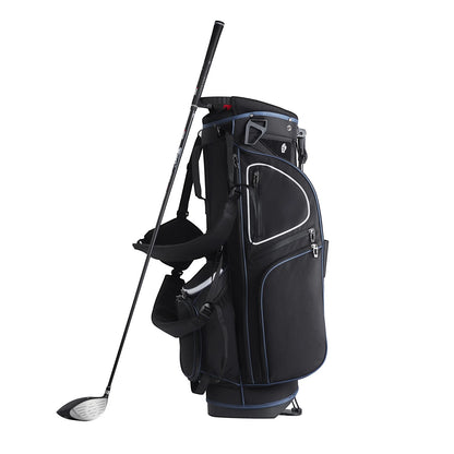 Golf Bag for Carts, 14-Slot Top Divider, 35'' with 11 Storage Sections, Sturdy Stand & Carry Handles, Includes Dust Protection & Removable Shoulder Straps, Unisex Design in Black & White