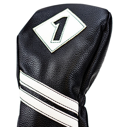 Vintage Driver Headcover Black and White