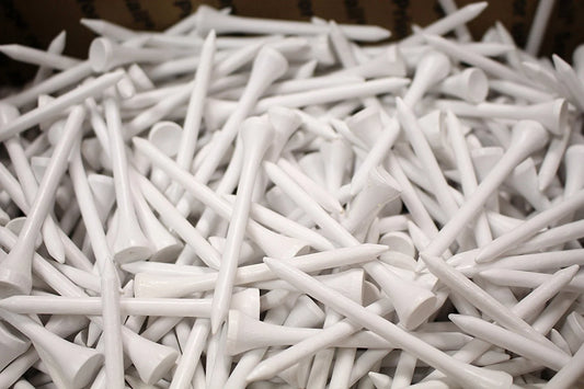 PLAYER SUPREME Premium Golf Tees- 500 Count -White Premium One-Piece Golf Tees