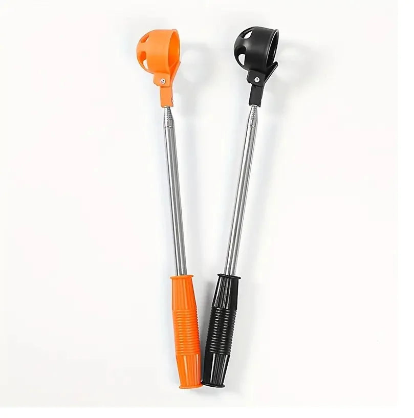 Golf Ball Retriever for Water - Telescopic Portable Stainless Steel Golf Ball Picker with Automatic Locking Scoop