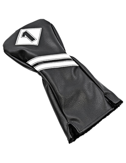 Vintage Driver Headcover Black and White