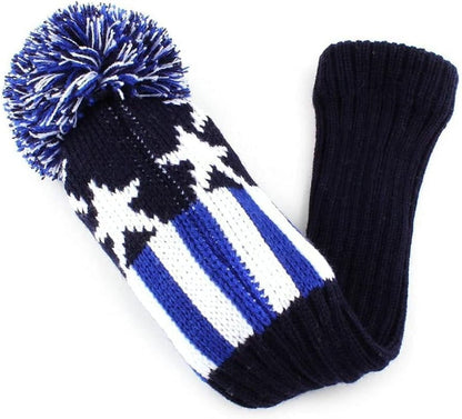 Knitted Golf Club Head Covers for Driver and Fairway Woods Headcovers Set (Pack of 3)