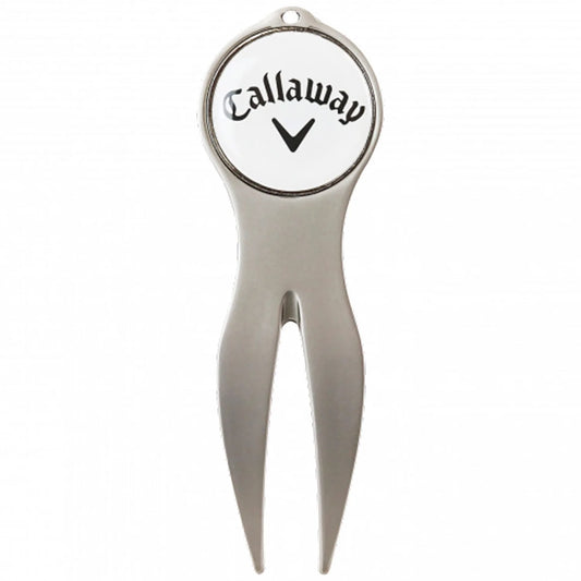 Divot Repair Tool and Golf Ball Marker - Silver