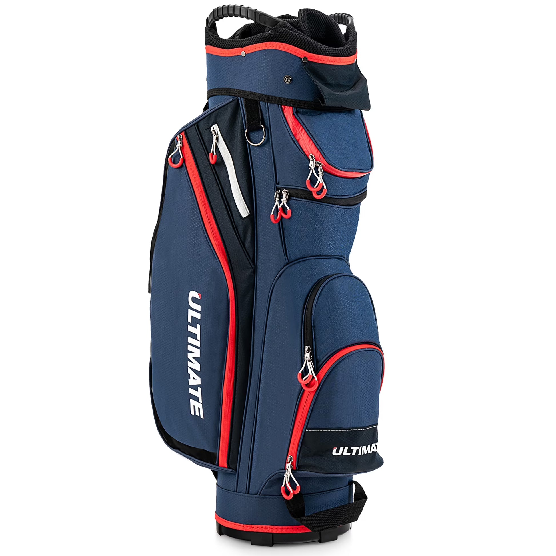 9.5" Golf Cart Bag W/14 Divider Rain Hood Cooler Bag 8 Pockets