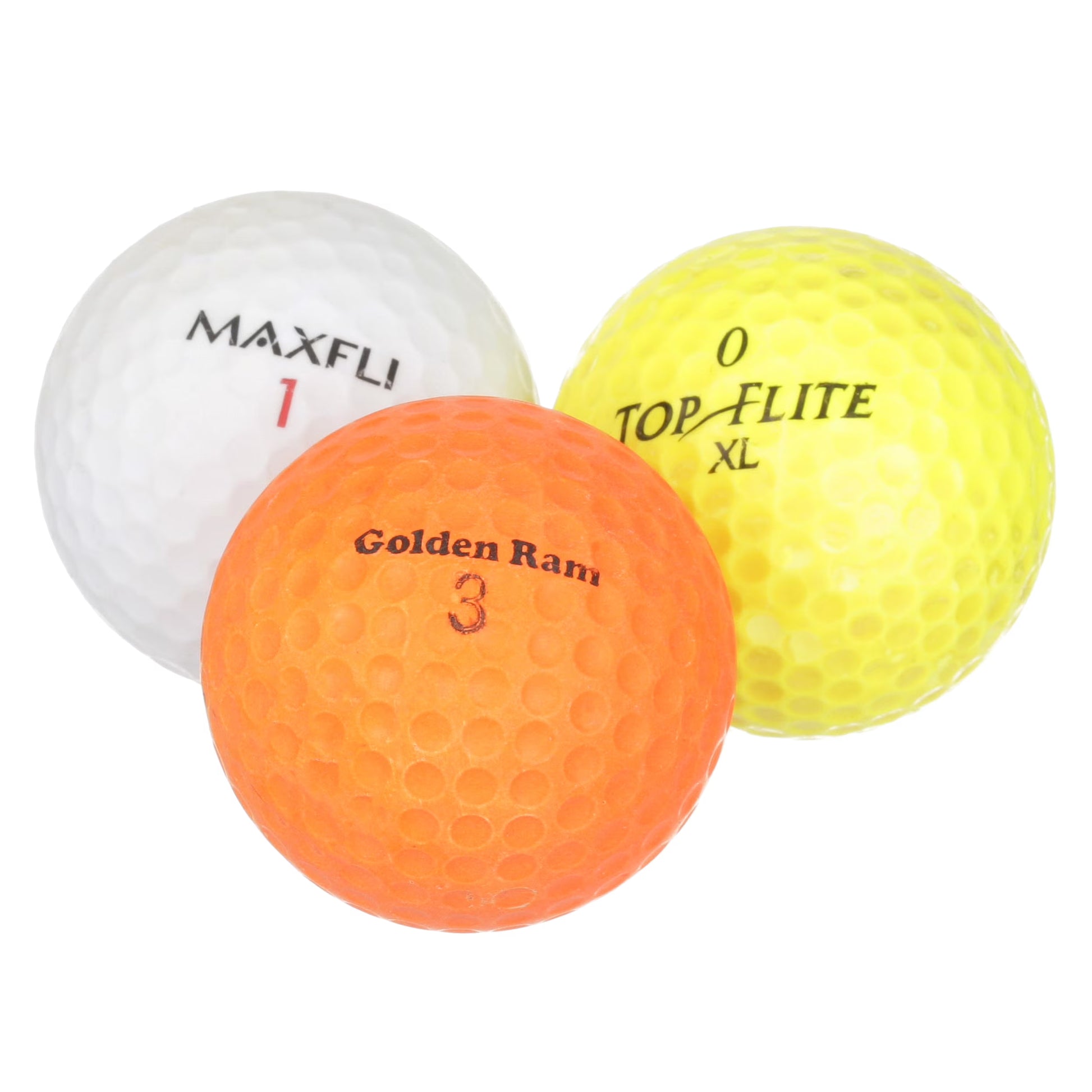 Recycled Golf Balls, Assorted Colors, 48 Pack, Ionomer