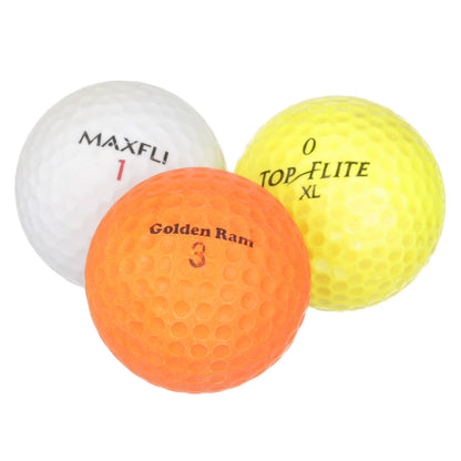 Recycled Golf Balls, Assorted Colors, 48 Pack, Ionomer
