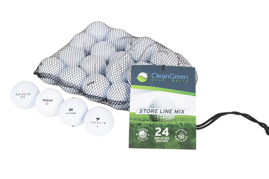 Golf Balls 24 Store Line Used Golf Balls White