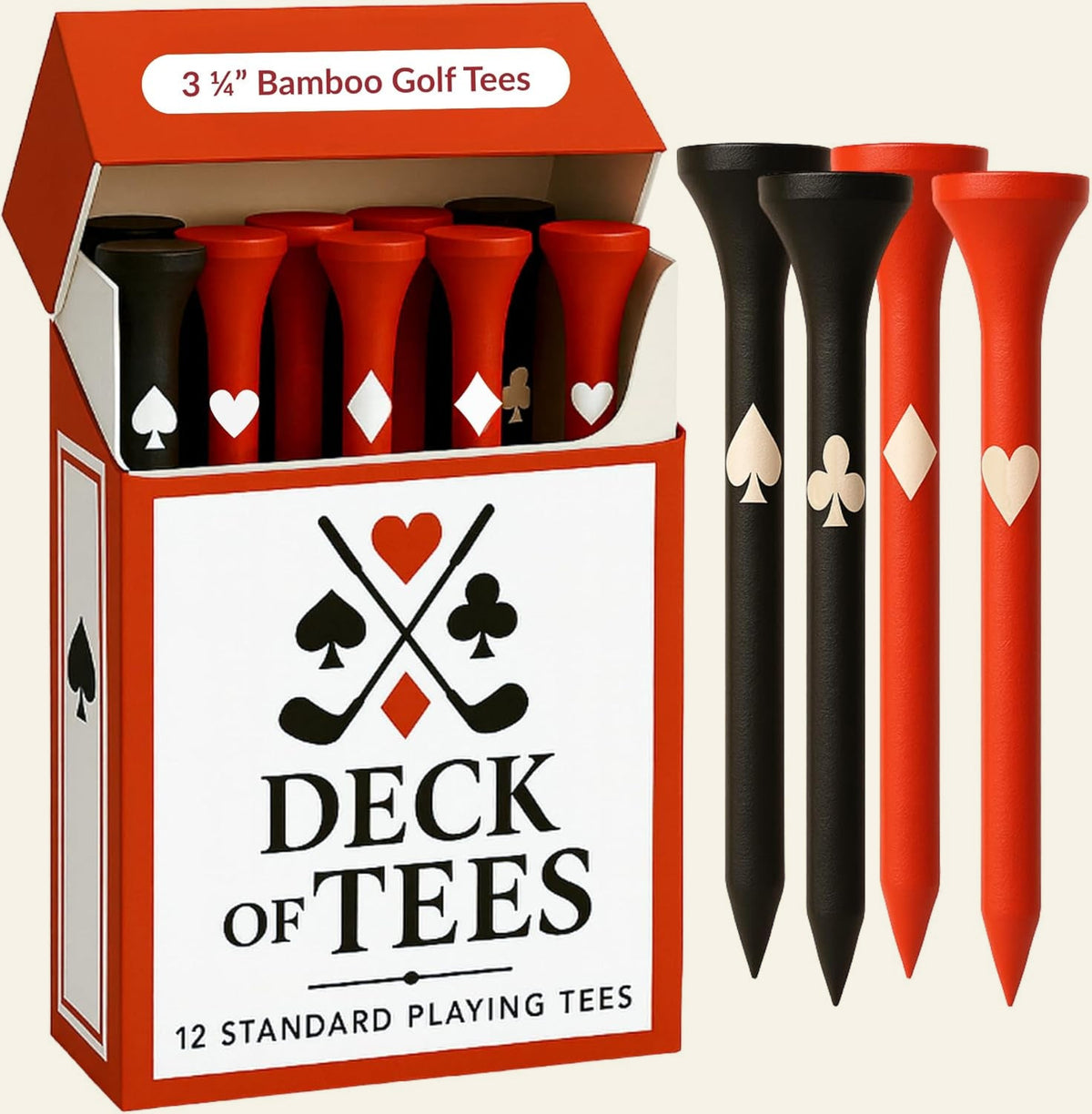 Marlbogey Funny Golf Tees — Bamboo, 10-Pack Box