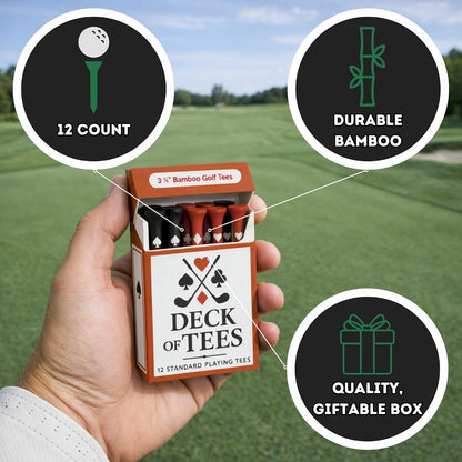 Marlbogey Funny Golf Tees — Bamboo, 10-Pack Box