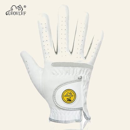 Men's Golf Glove — Soft Breathable, with Magnetic Ball Marker