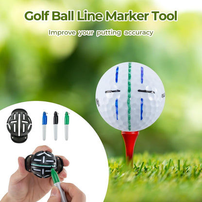 Golf Gift Box Set — Balls, Tees, Towel, Belt & Cap