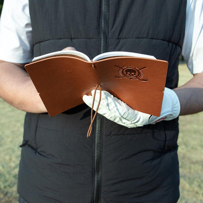 Leather Golf Scorecard Book — Pocket Journal with Pencil