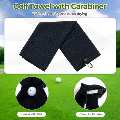 Golf Gift Box Set — Balls, Tees, Towel, Belt & Cap